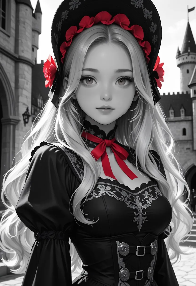 Black and white
