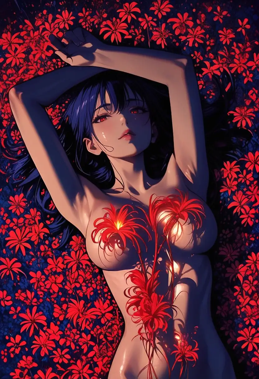 AI art "Red lycoris"