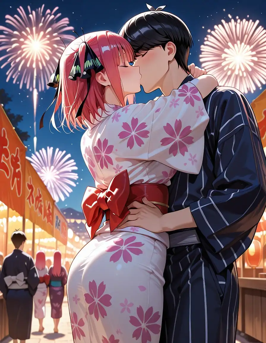 AI art "Nino Nakano x Futaro Uesugi"