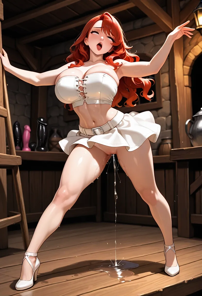AI art "Dancing while horny"