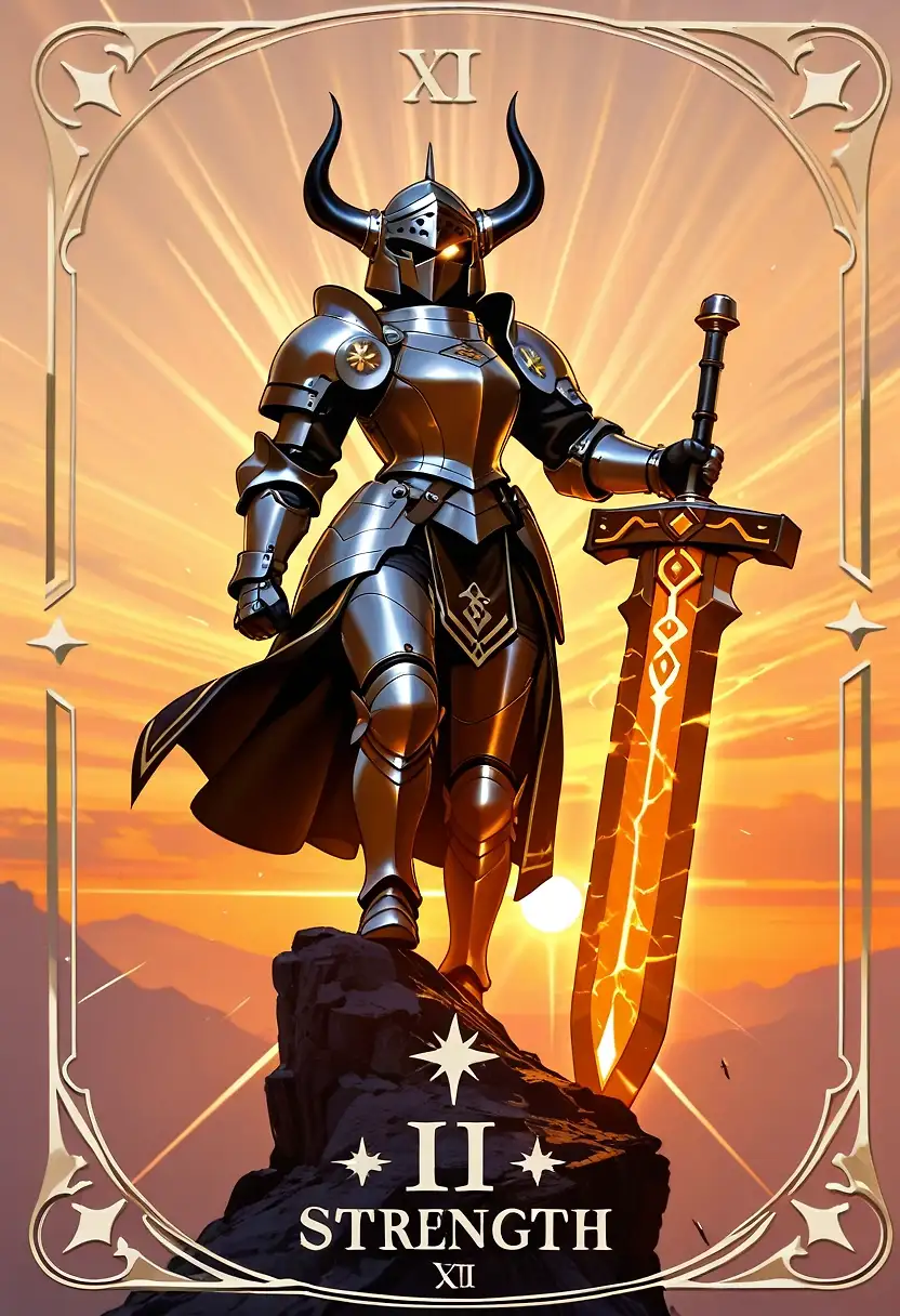 AI art 'Strength' with user description 'The twilight of the glory days, and the willpower to push through...'