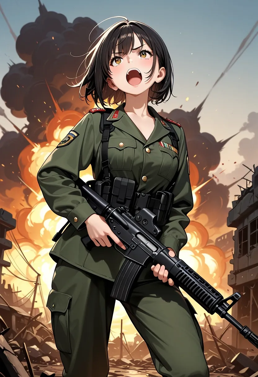 AI art "戦場"