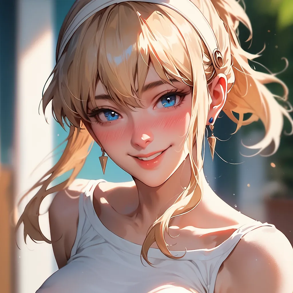Blondie Smiling