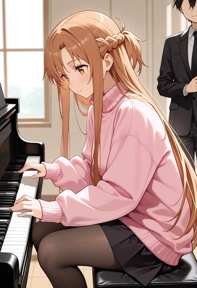 AI art 'trying piano' with user description 'trying to make something cool with a piano but it doesn't really work'