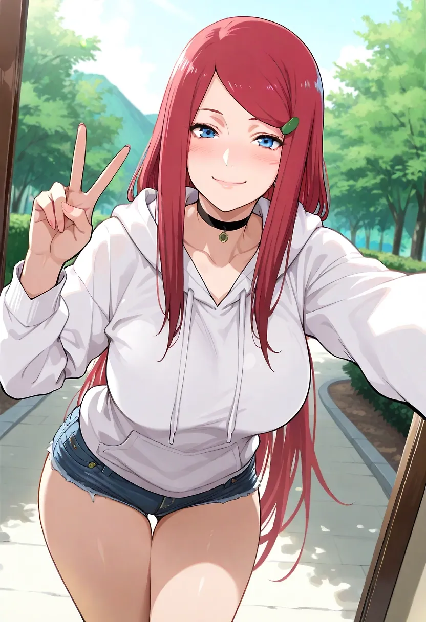 AI art "Kushina day out"