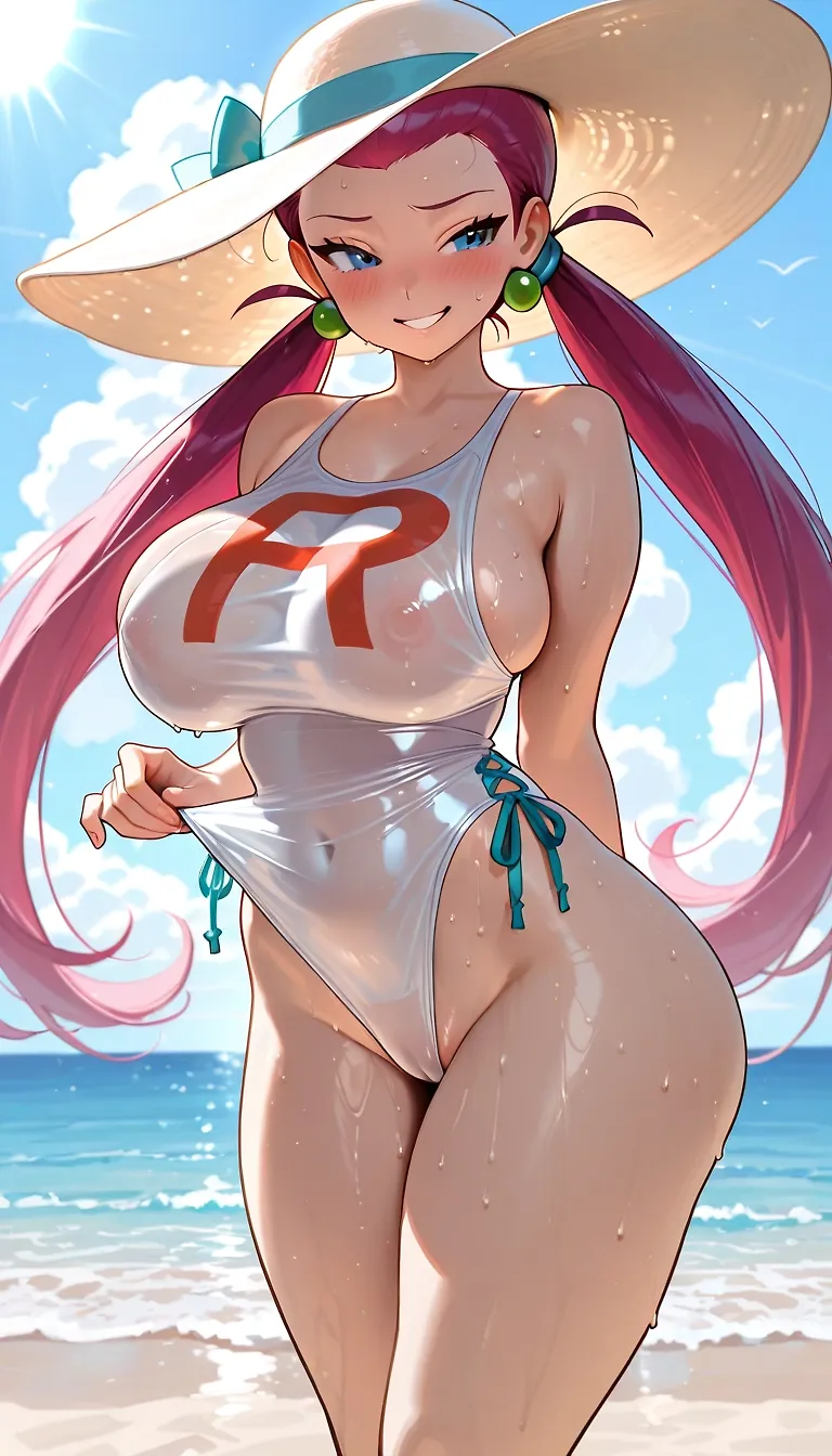 Jessie (Pokemon) Team Rocket Beach