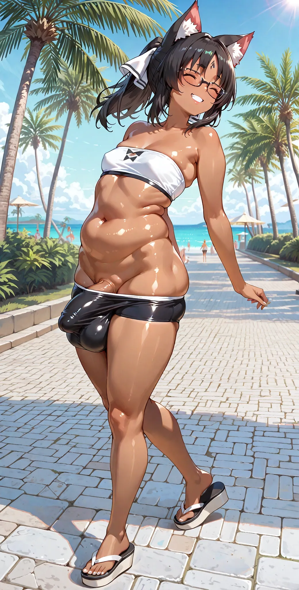 Nekomiya enjoys a greatful walk
