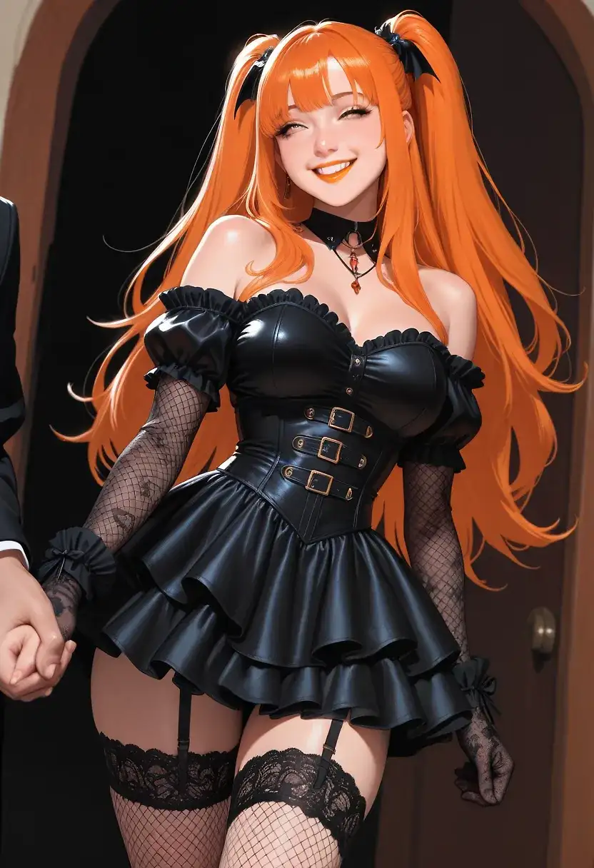 AI art "Girlfriend on Halloween night"