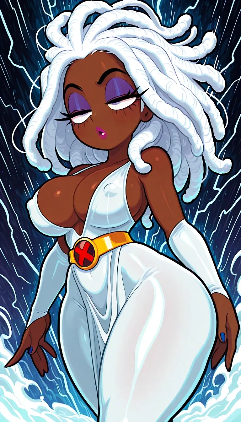 AI art "Storm X-Men Lightning Goddess"