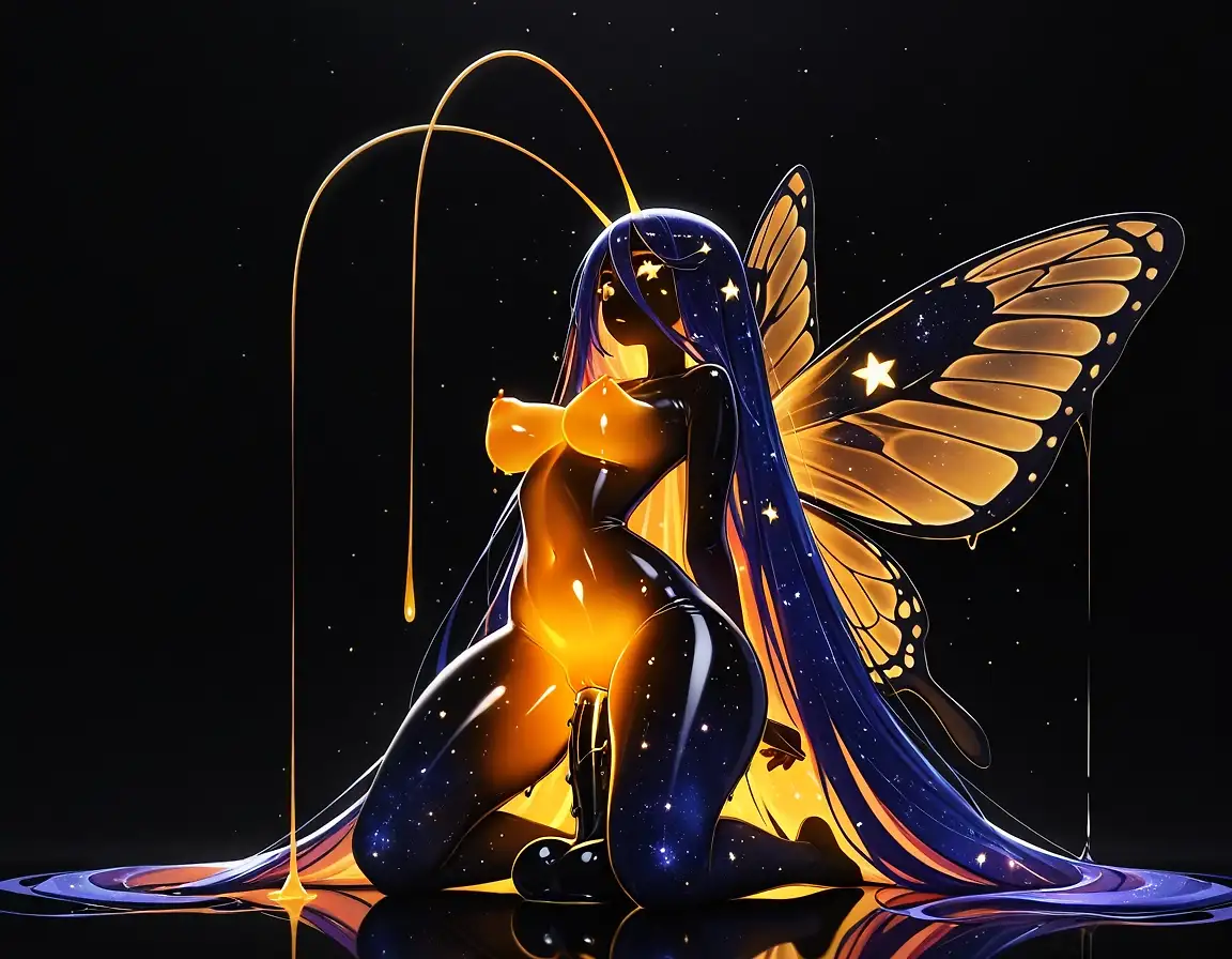 AI art 'i love these little cosmic pixie chicks'