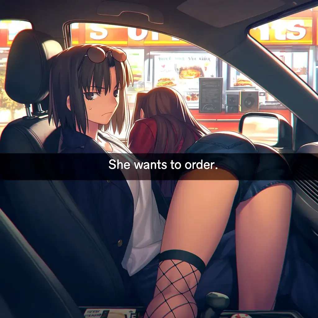 Ordering with Shiki Ryougi & Aozaki Aoko