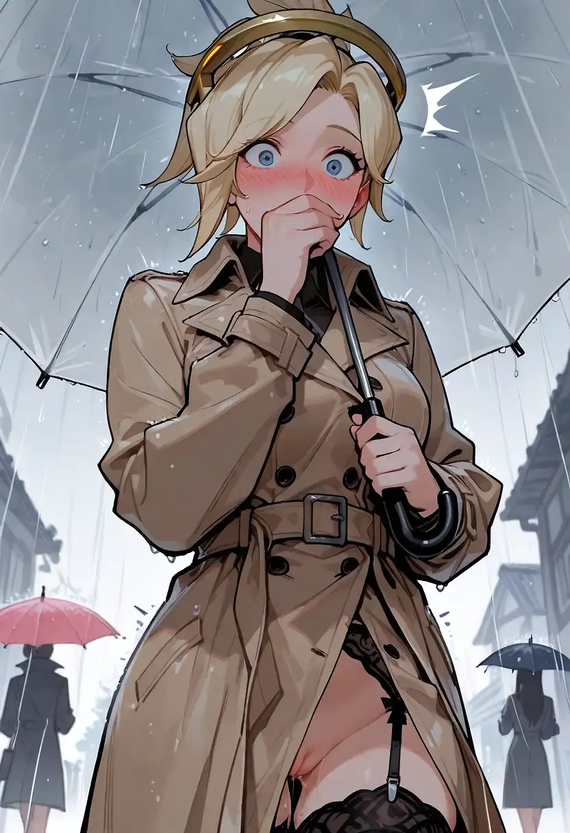 AI art "Mercy caught by surprise"