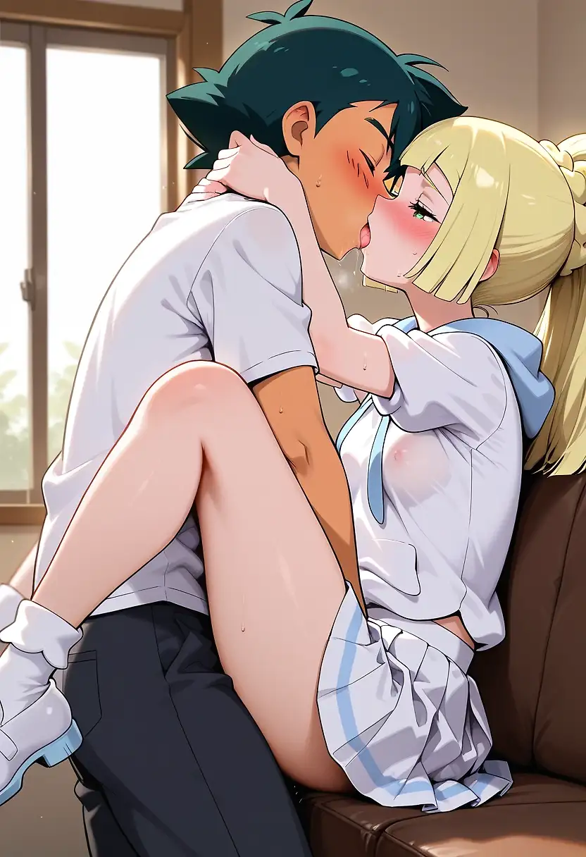 Ash and Lillie.