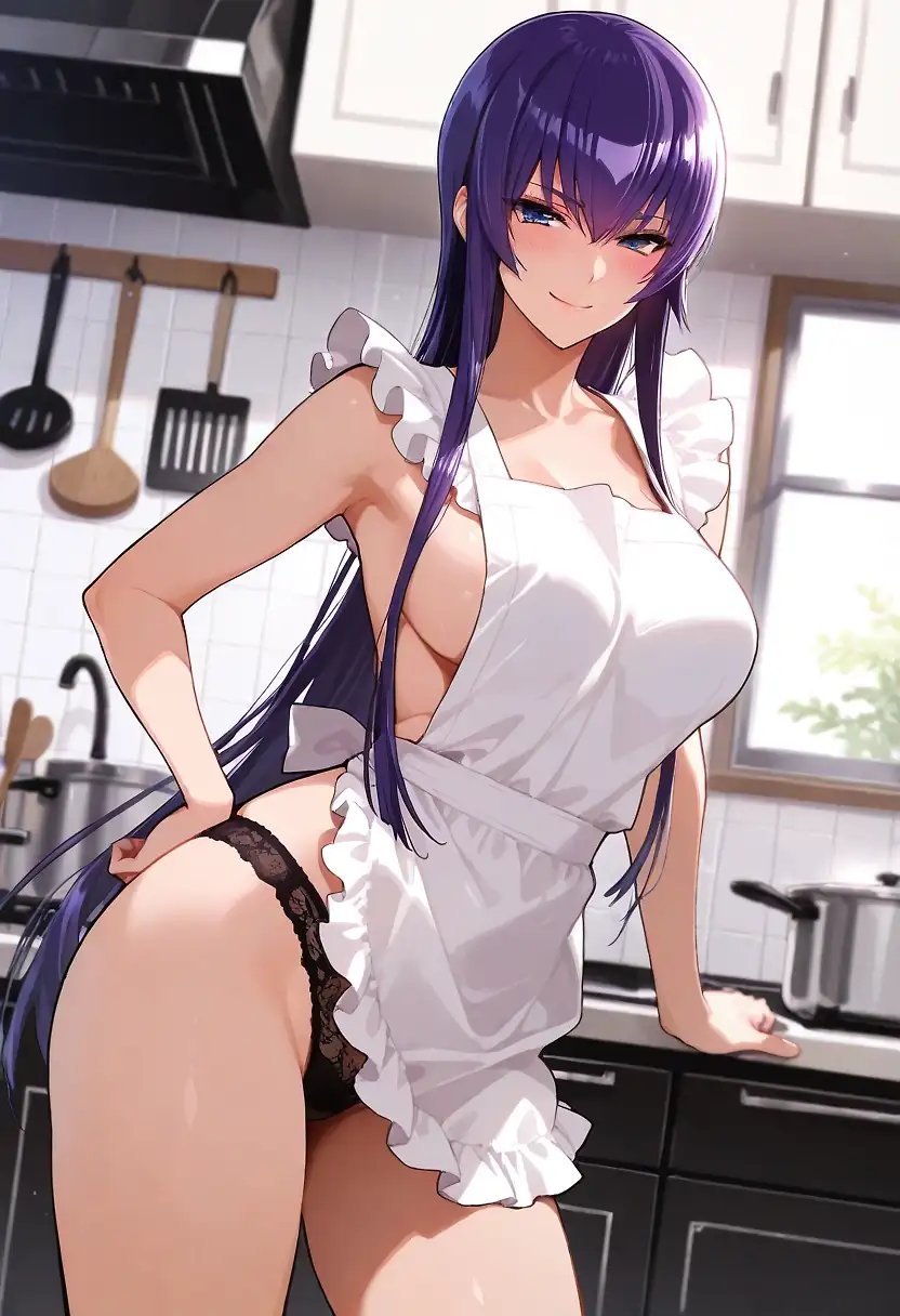 AI art "HOTD - Saeko's apron"