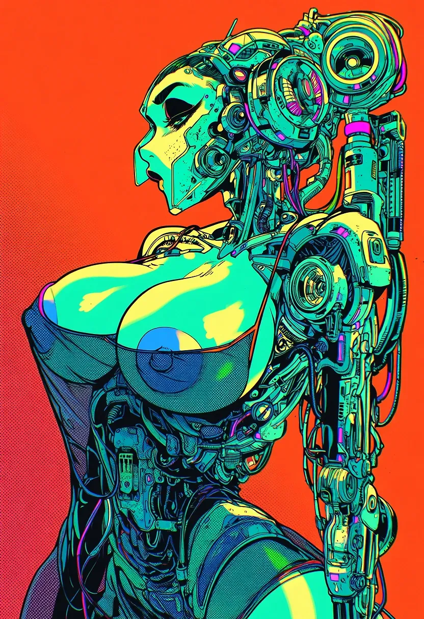 AI art "Cybernetic Steampunk women pt. 1"