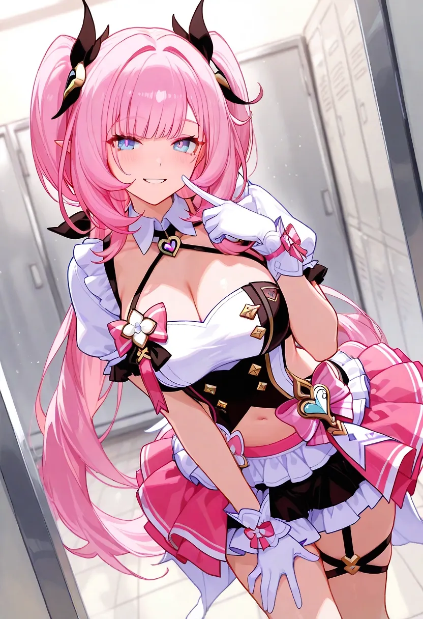 AI art "Elysia twintails"