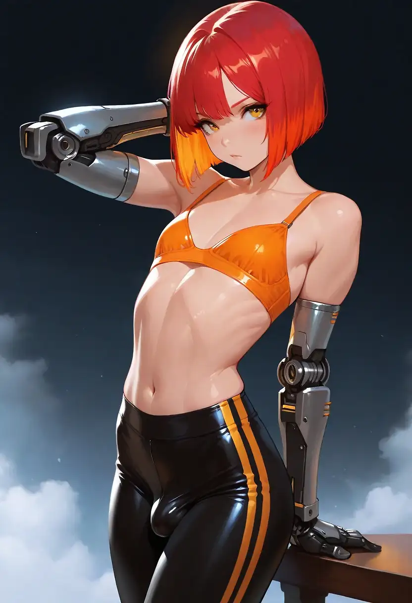 Sci-fi Cute Femboy Pinup