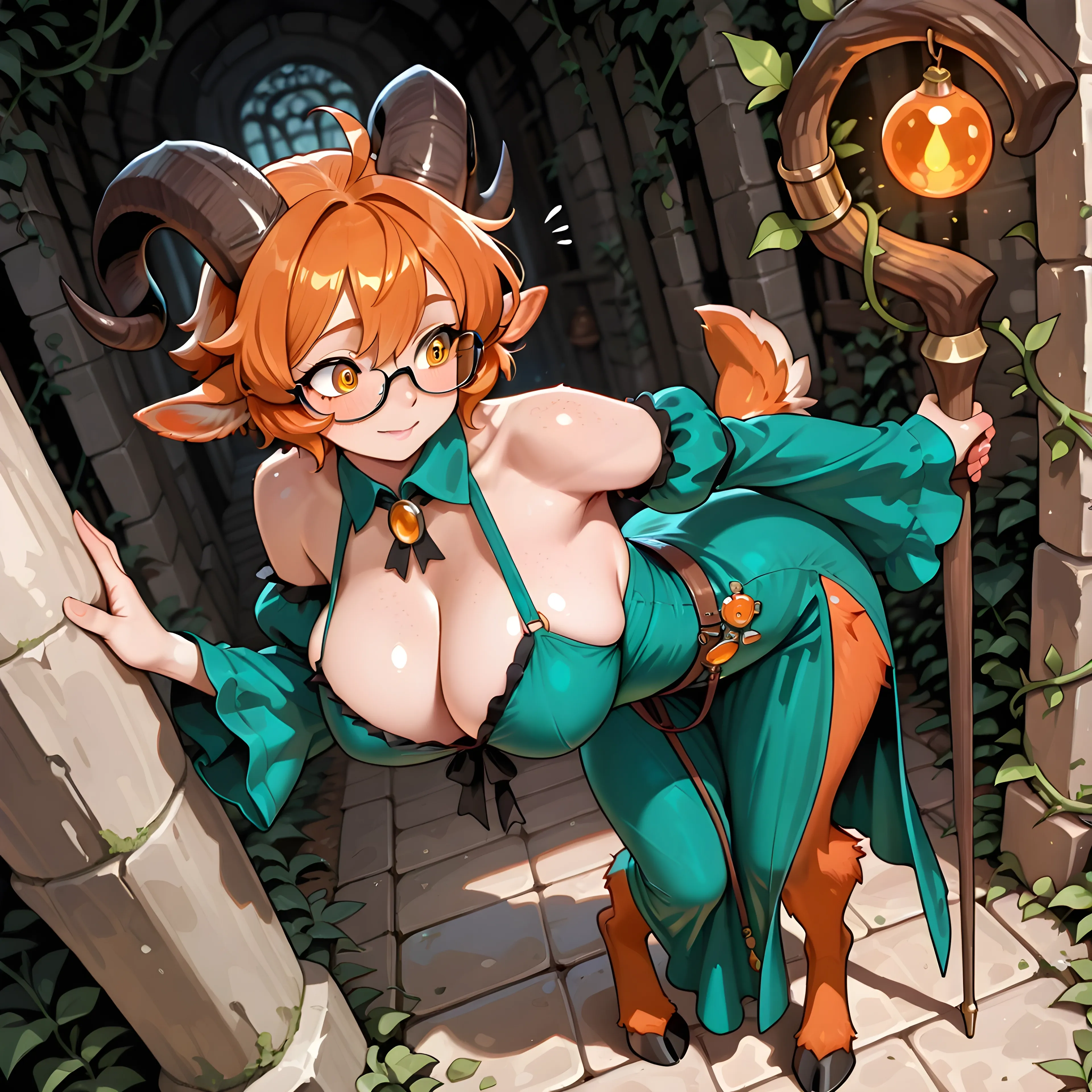 AI art "Elona, Satyr Druid"