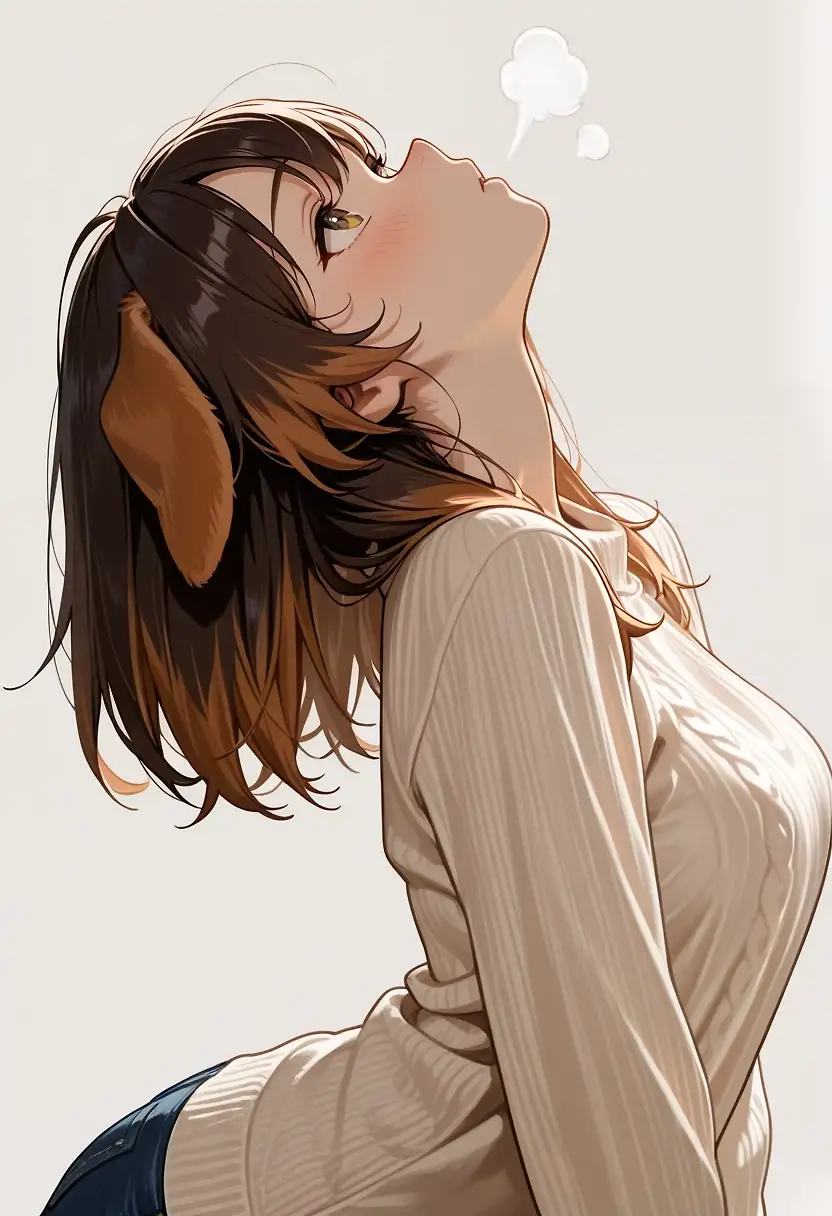 AI art "Dog Girl"