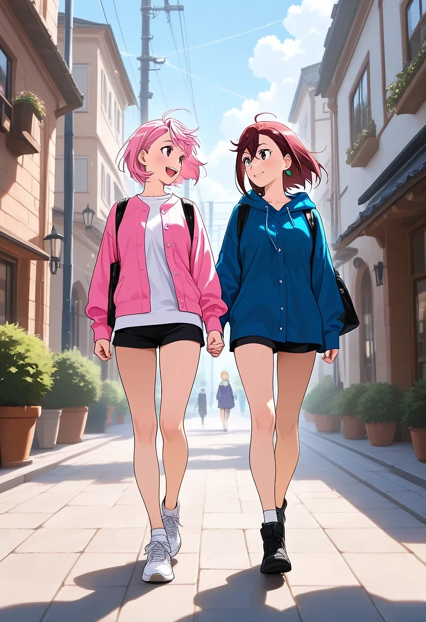 Aira and Momo pajama party