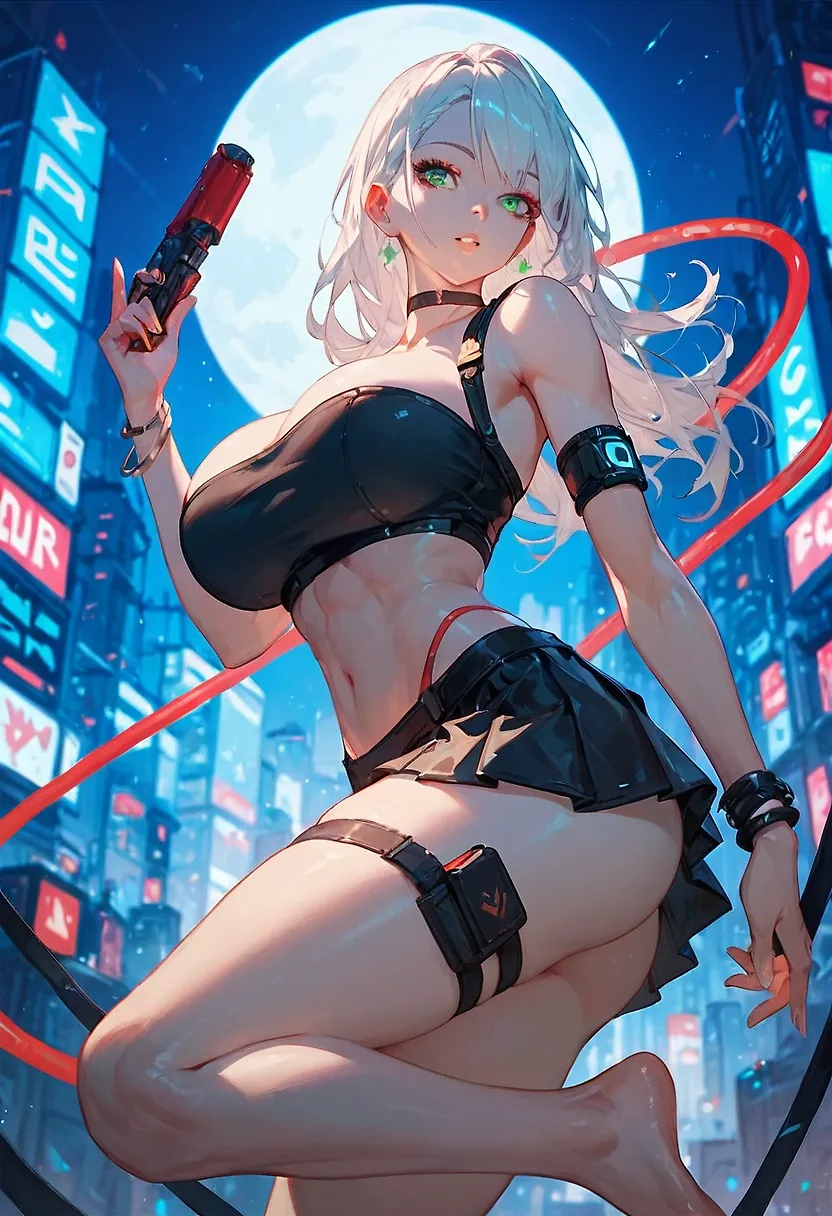 Platinum blonde tech lover
