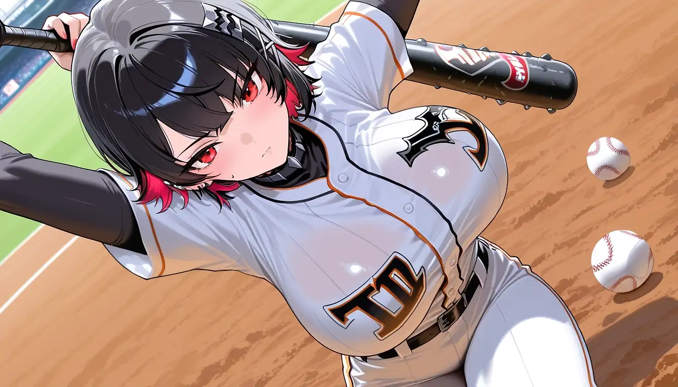 AI art "Baseball girl"