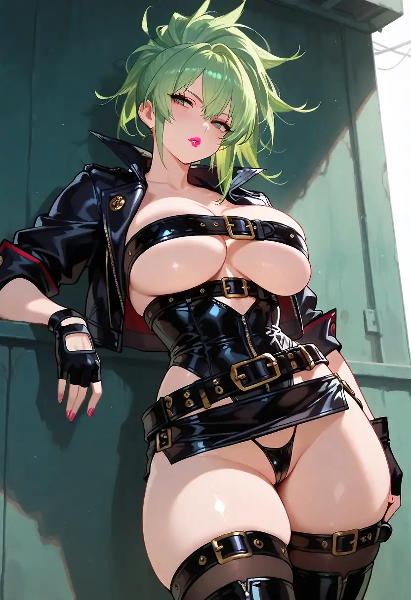 AI art "Saskia the Delinquent"