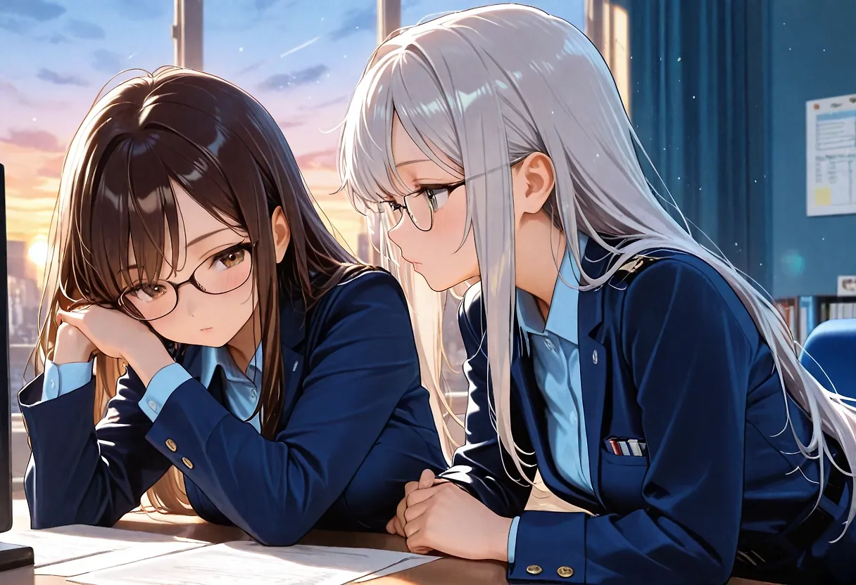 AI art "office love"