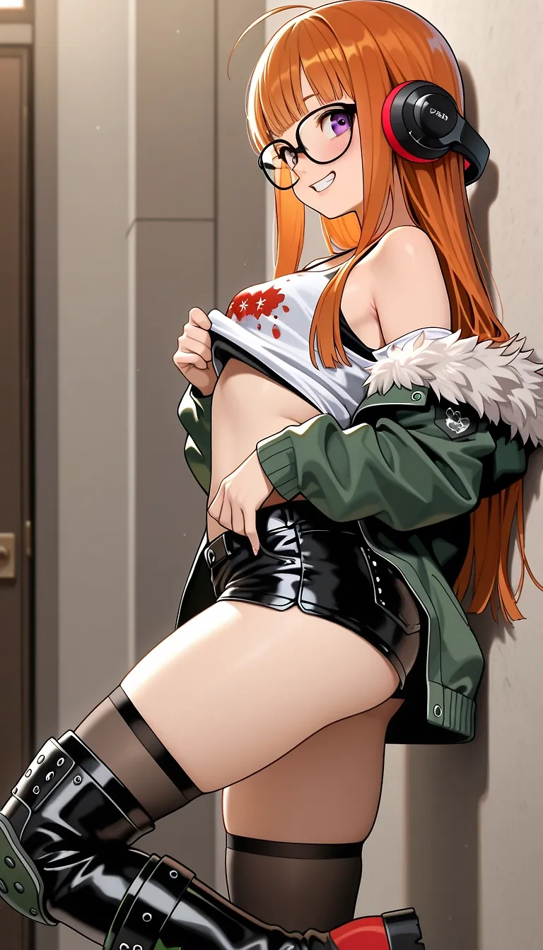 Futaba in the alleyway