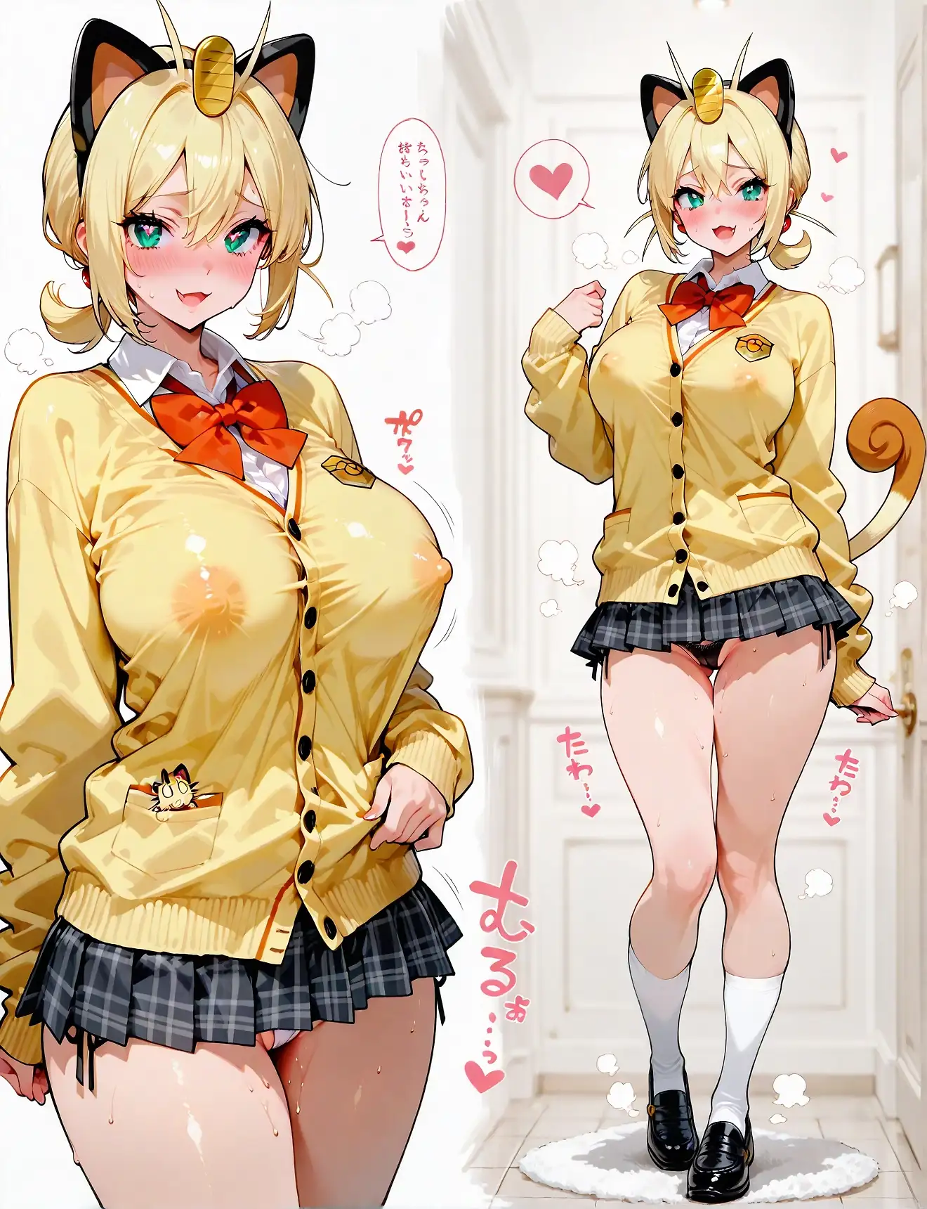 Pokémon high school girl concept (15)
