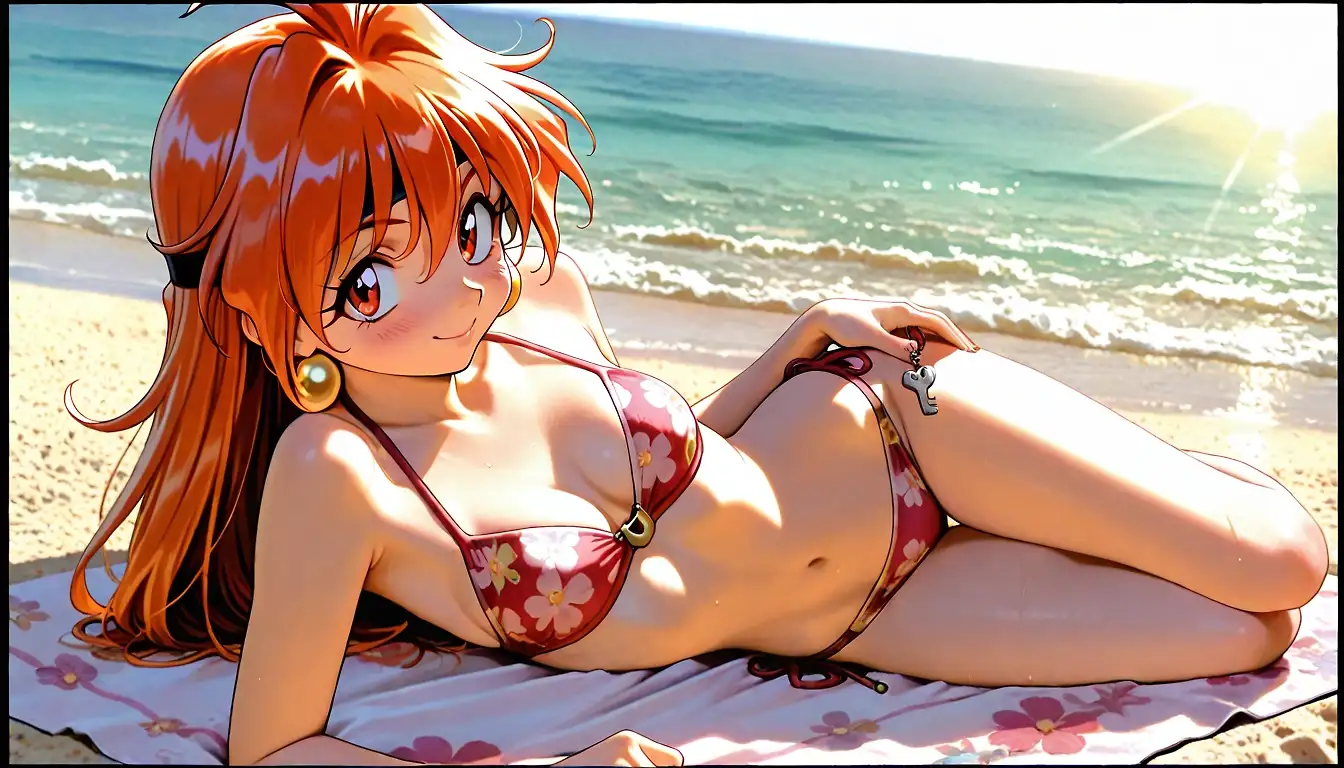 Lina at beach
