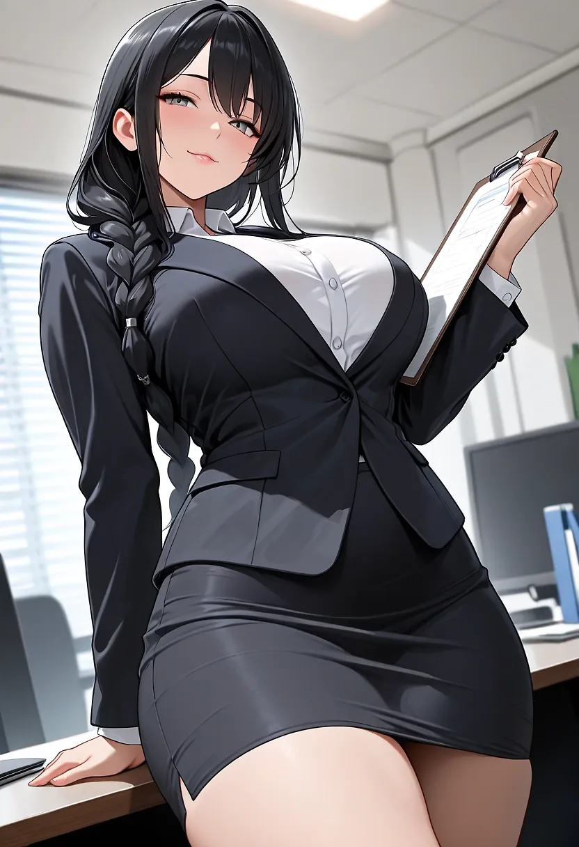 Hinako at the office