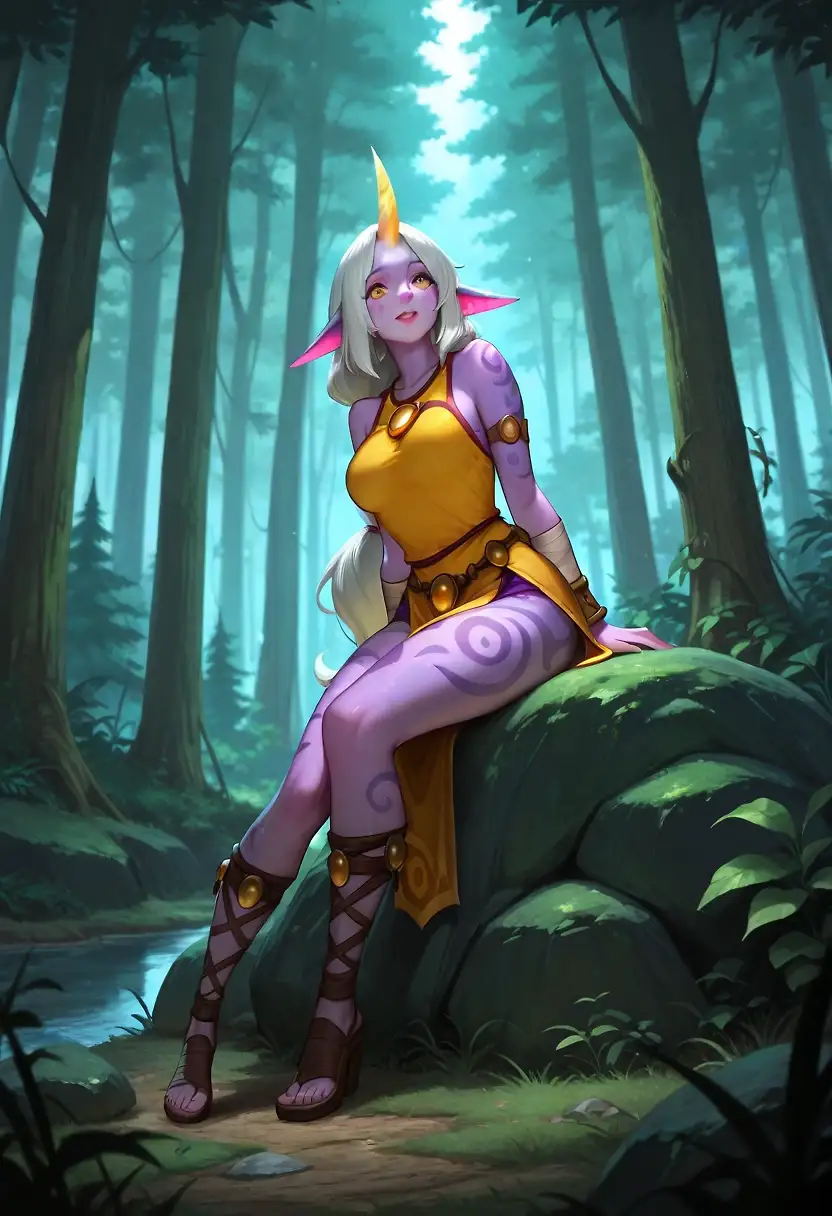 AI art "Porn of Legends A to Z - Soraka"