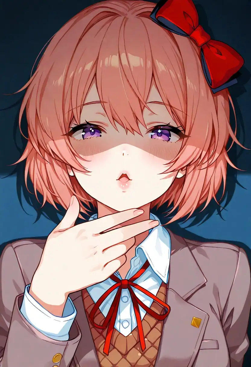 AI art "Sayori, your best friend :D"