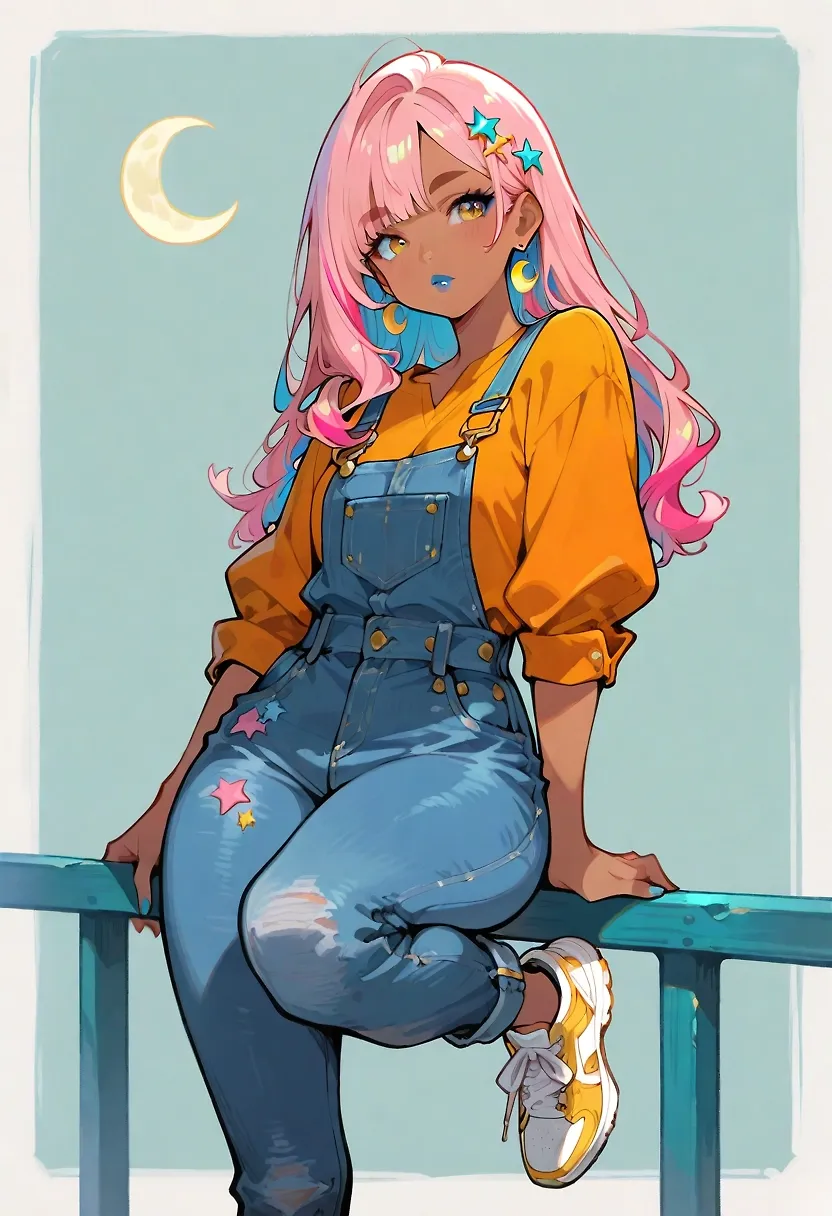 AI art "Samt 2.0" with user description "I have had to change the style, it doesn't affect Samt, she is still just as beautiful.
 What do you think?…"
