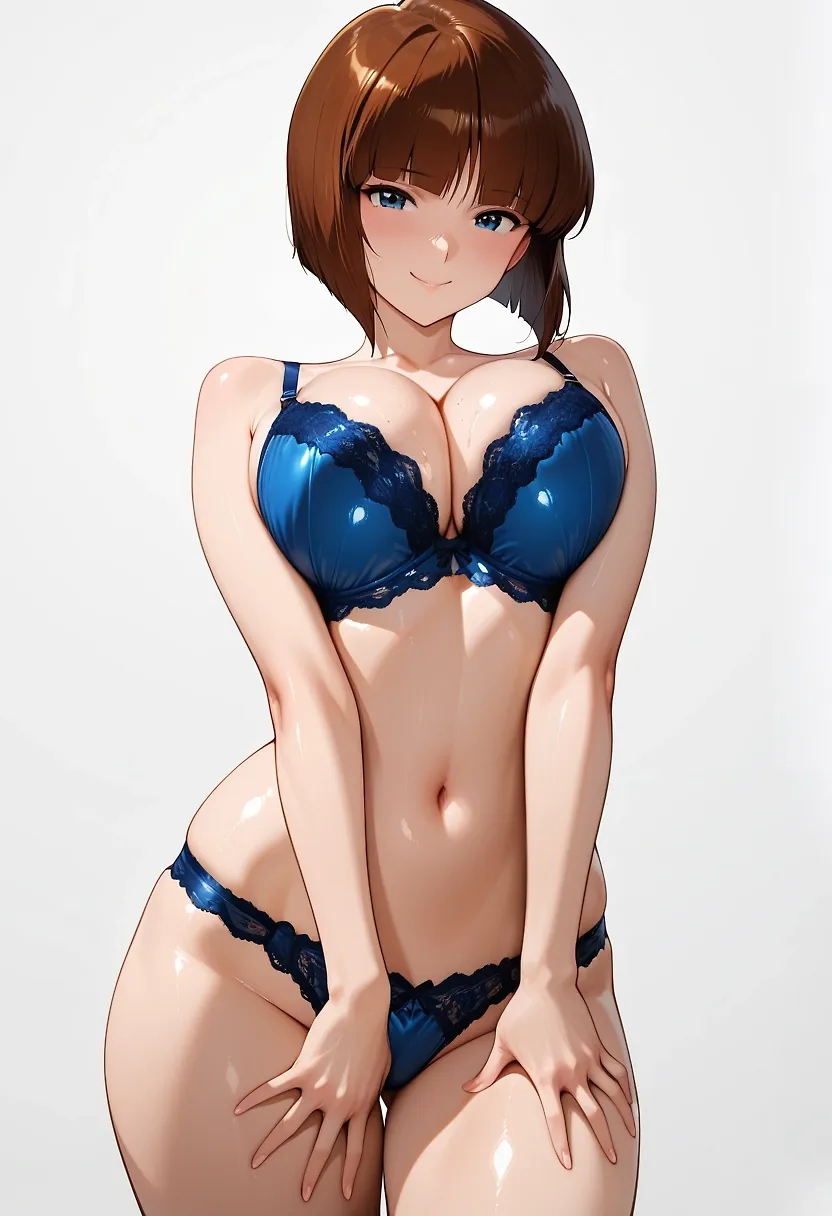Tendo Nabiki (Royal Blue Trimmed Lingerie)