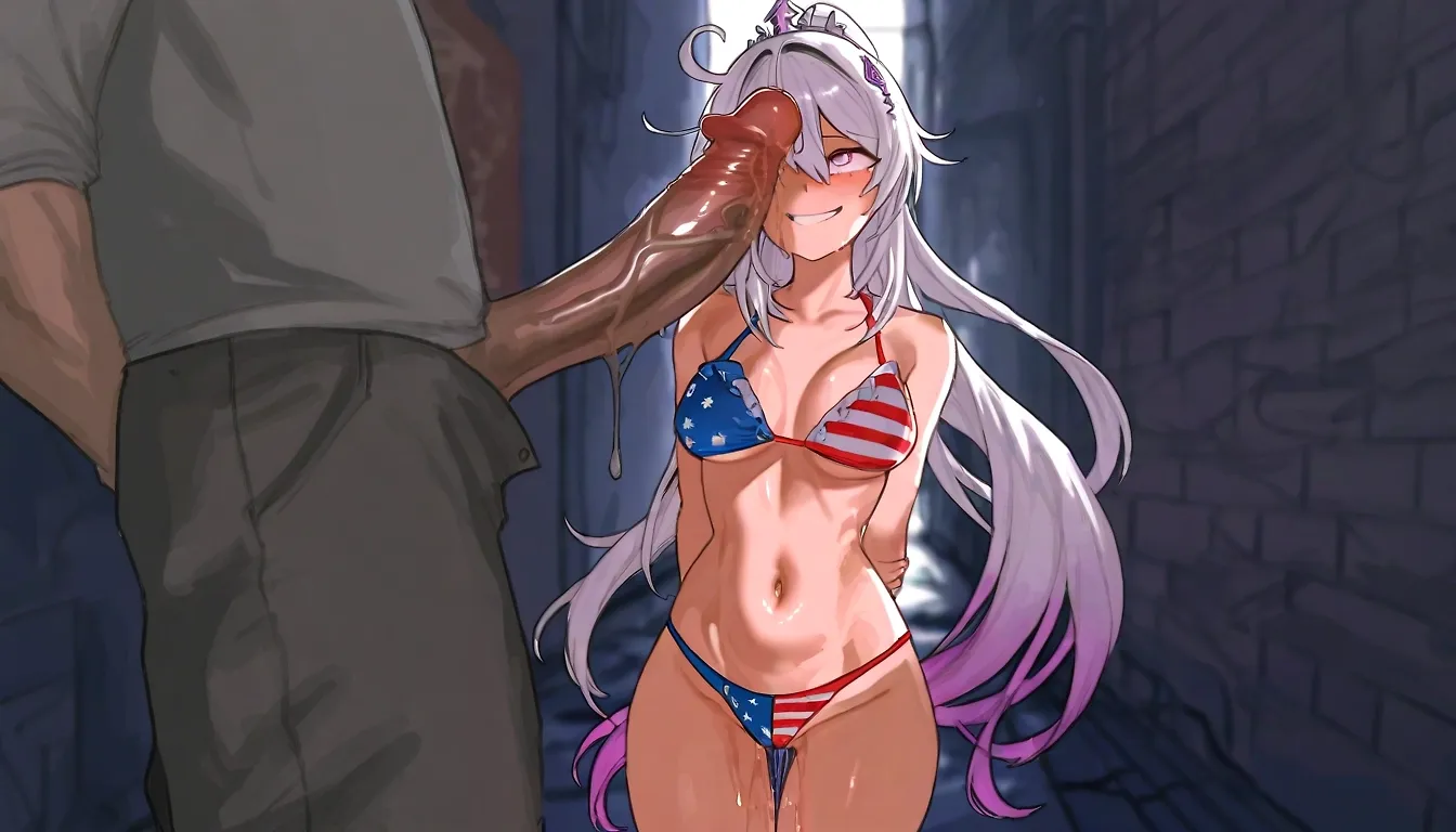 AI art "Kiana Used As a BLOWJOB Toy~"