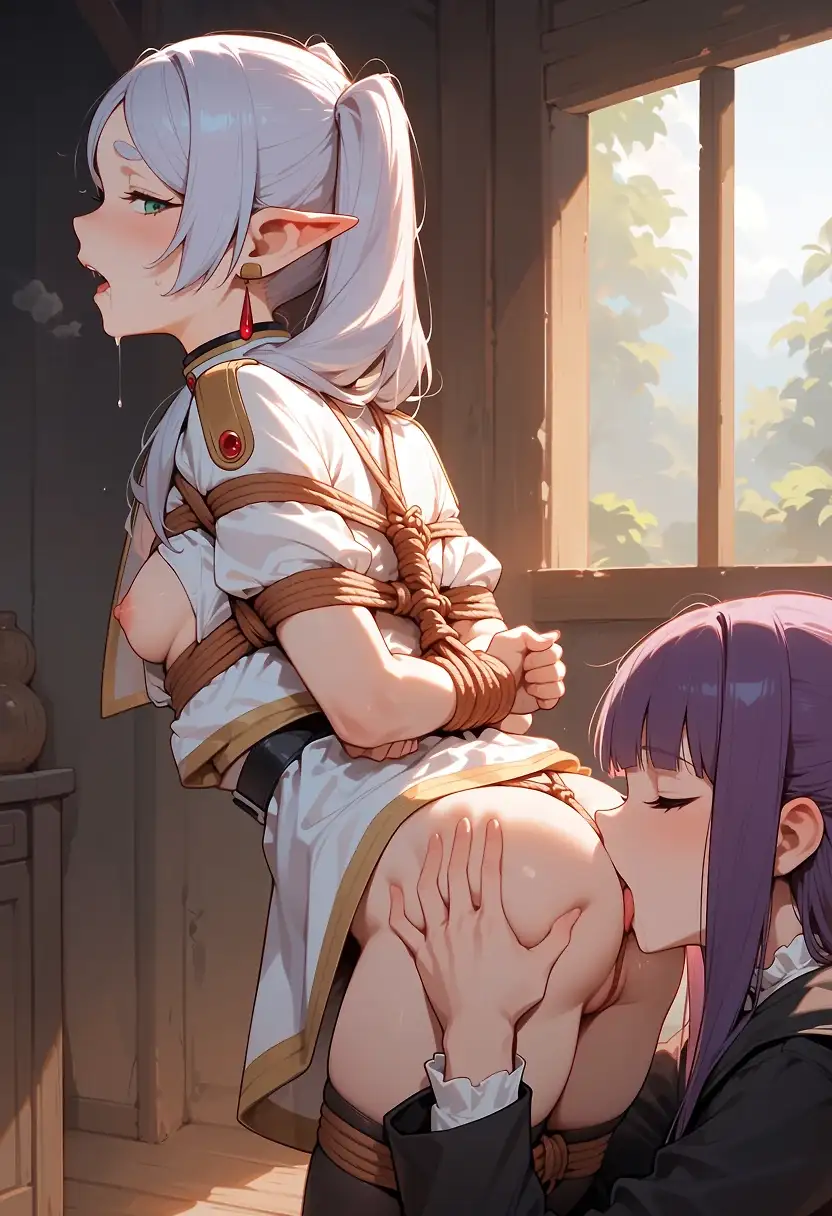 Fern eating elf ass