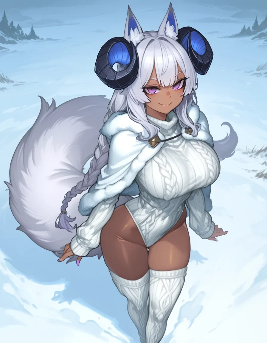 AI art "Wolf Demon girl?"