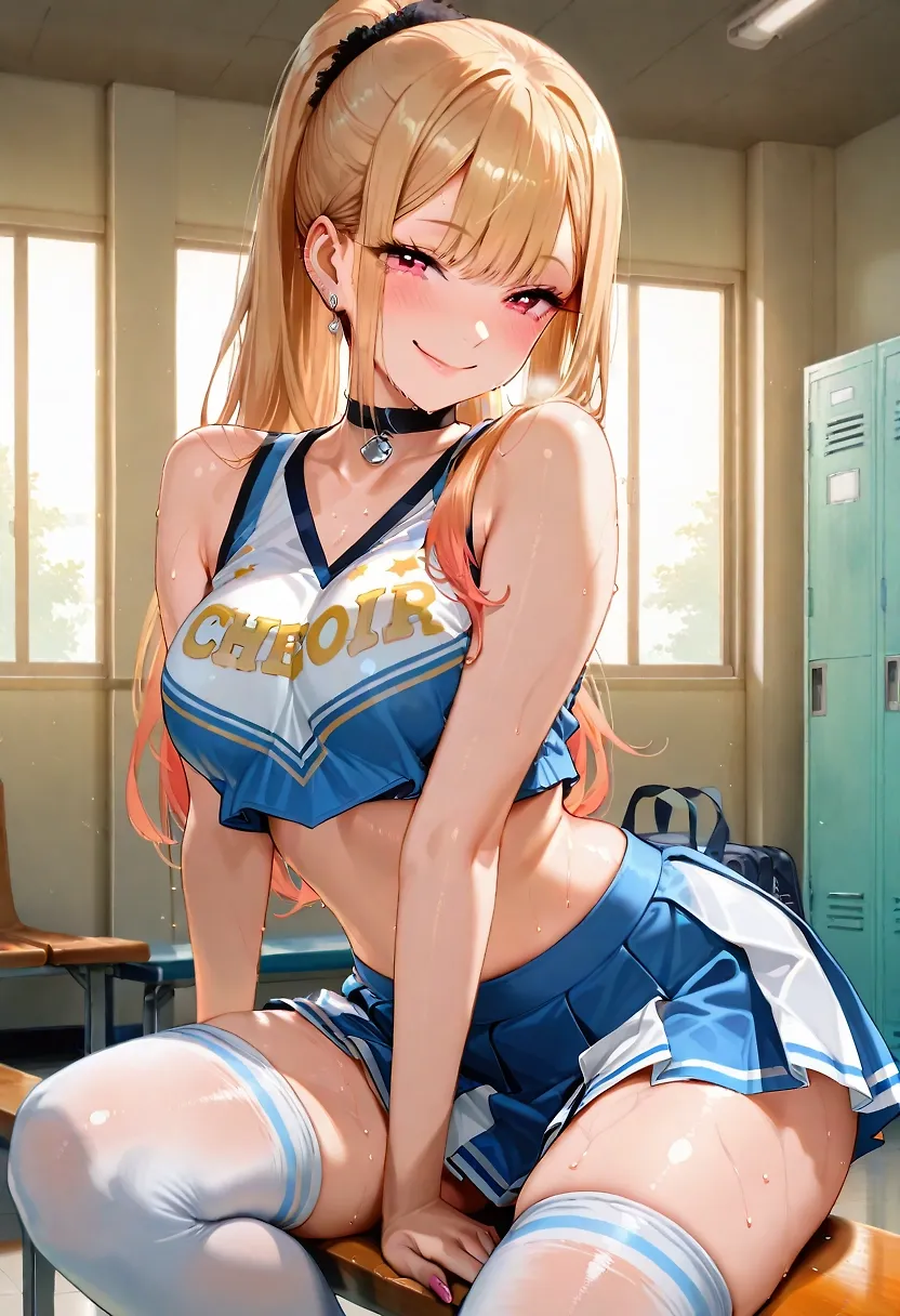 AI art "Kitagawa Cheerleader"