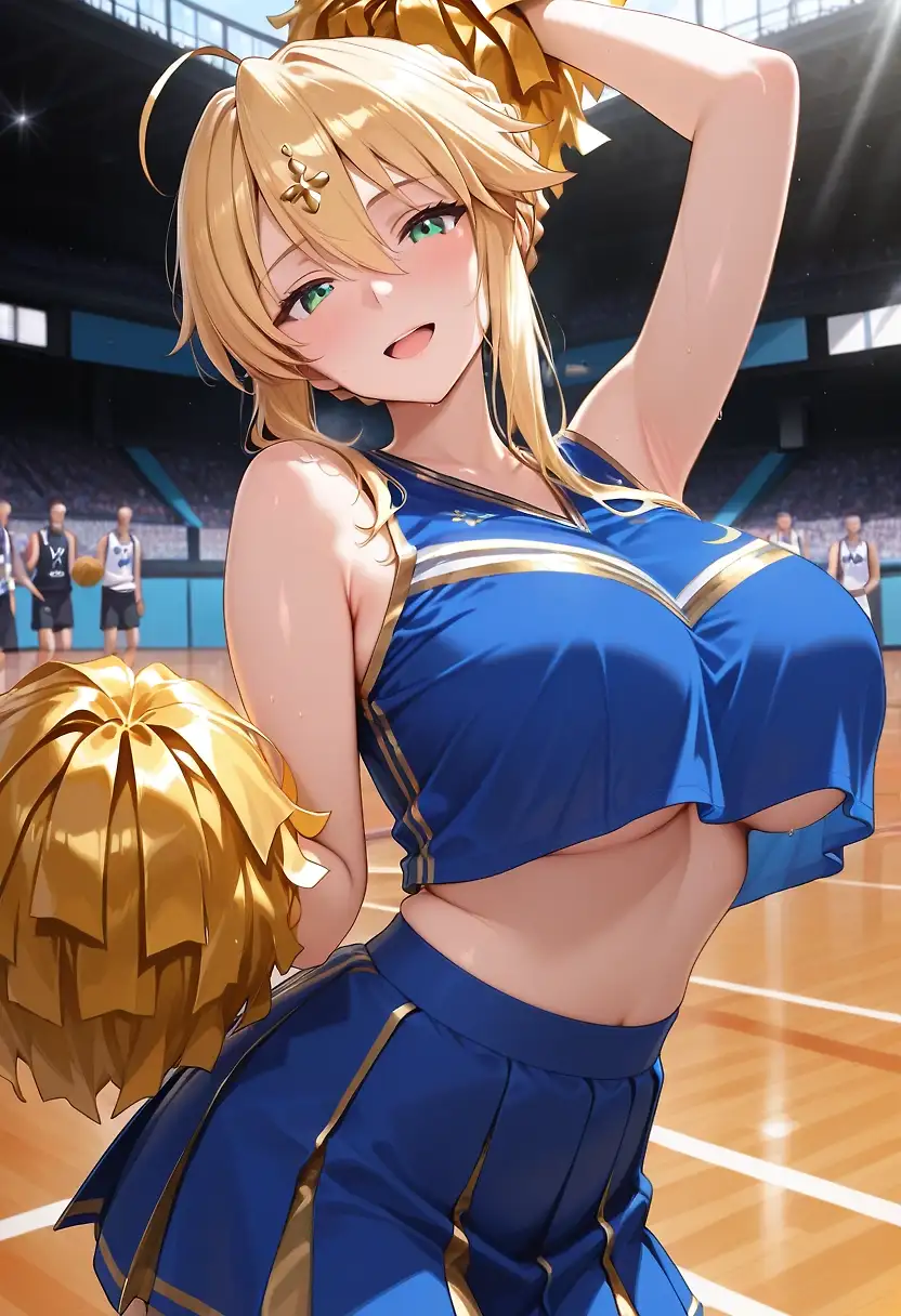 Cheerleading with Artoria...
