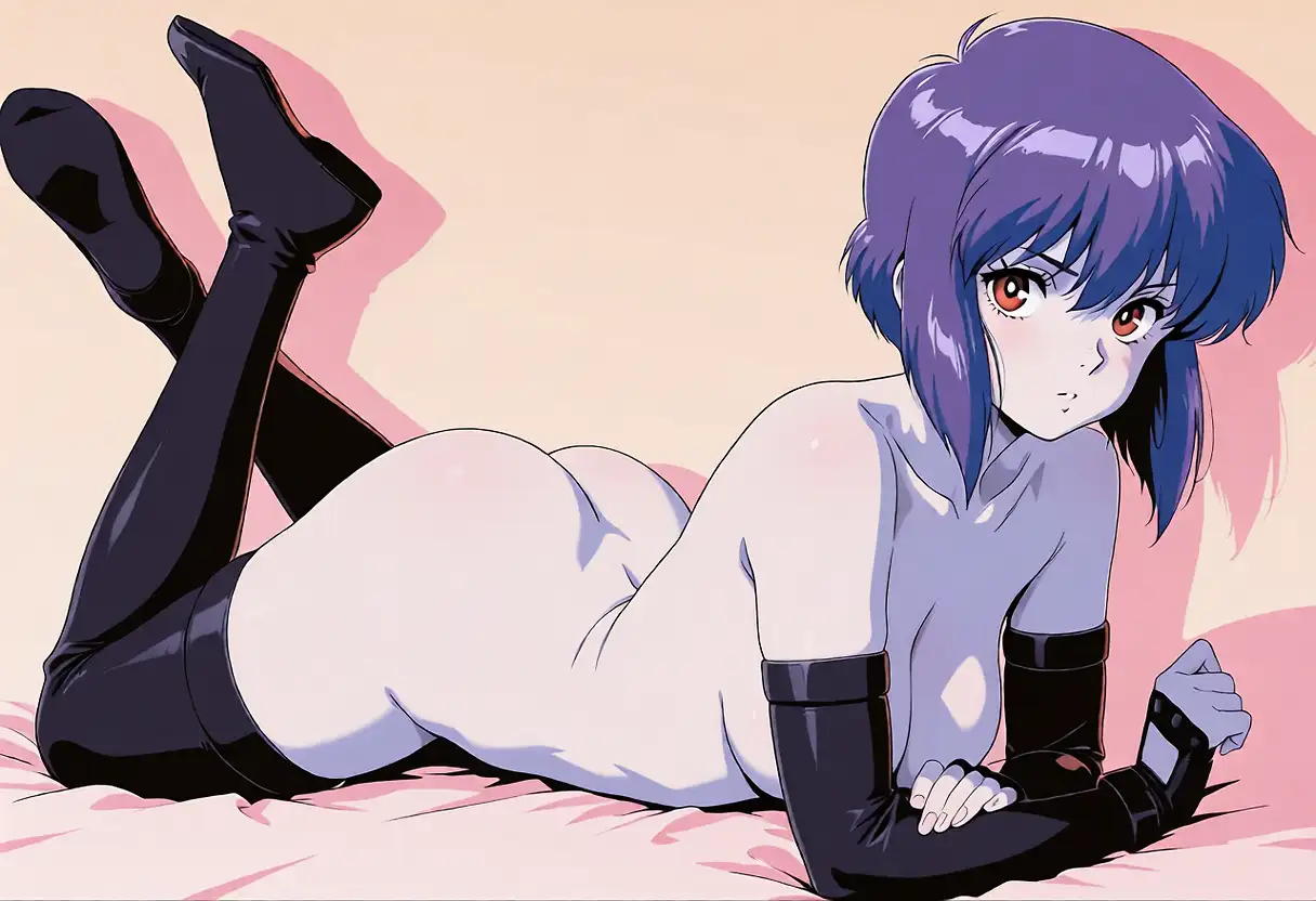 AI art 'Ghost in the Shell ending card tribute'