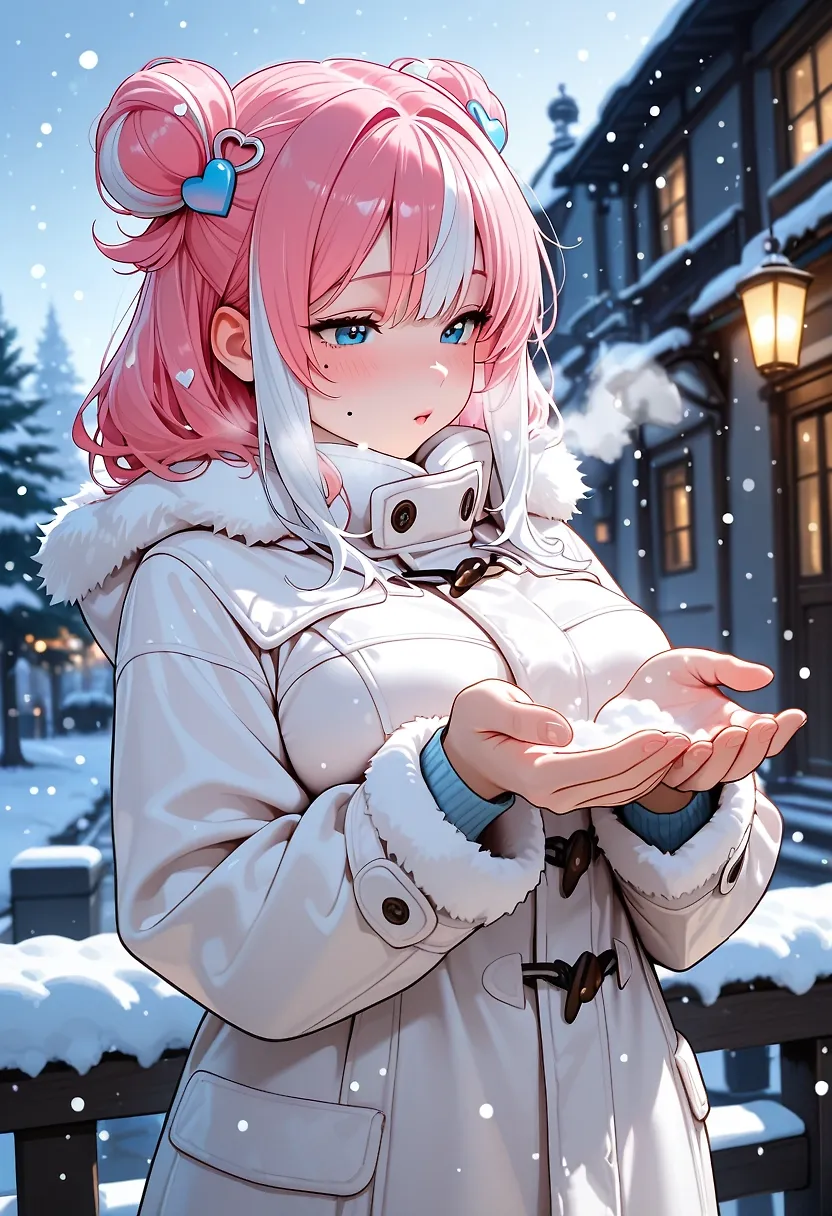 AI art "Snowy Day Isla"