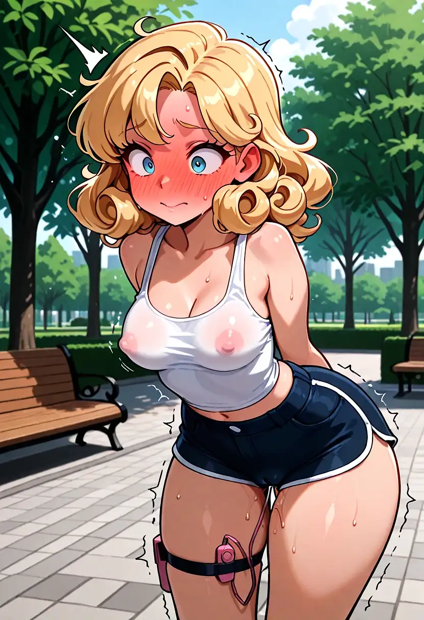 Exposed in the park