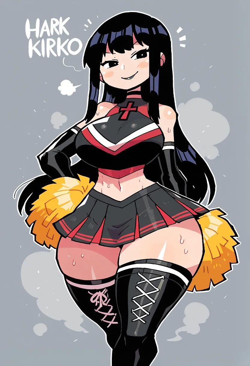 AI art "Kiriko" with user description "Was gatekeeping this character i made for months, felt like maybe it was time to show at least one pic of her😜"