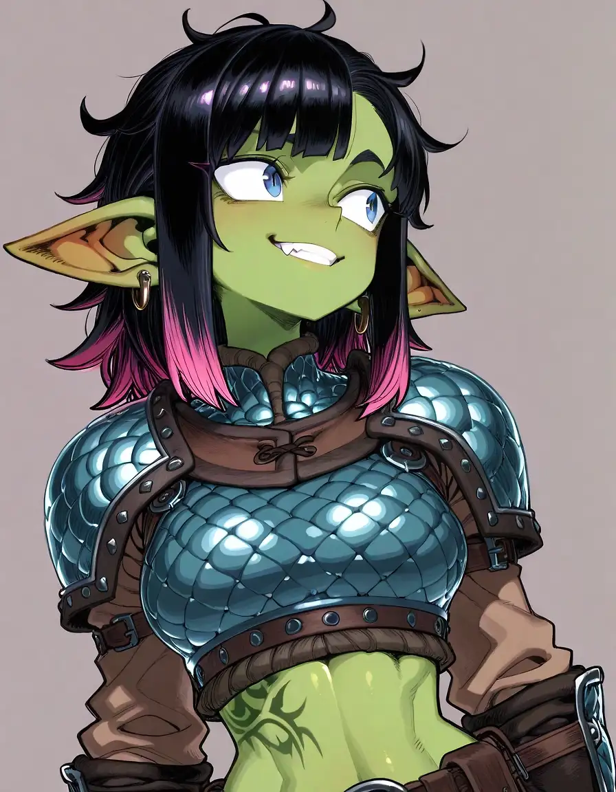 AI art 'Heckin Goblin Cutie 2' with user description 'More cute AF goblin, because GOBLINS ARE THE BEST!'