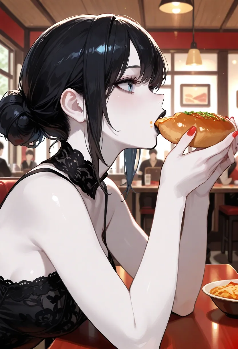 AI art "one day in life of nyomi (oc)"