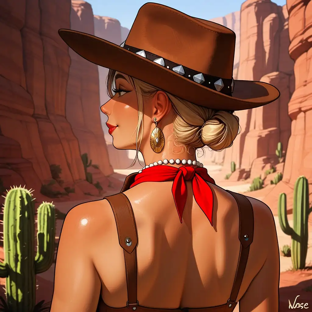 Her back.