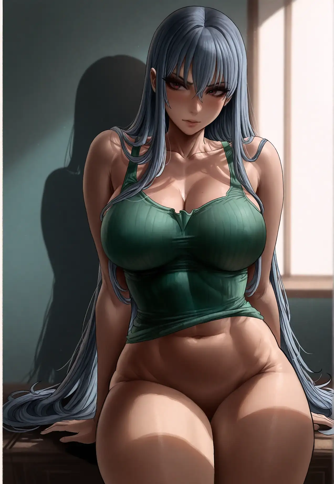 AI art 'Tank Pinup'