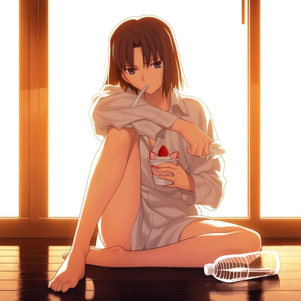 AI art "Shiki Ryougi"